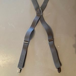 Grey toddler suspenders